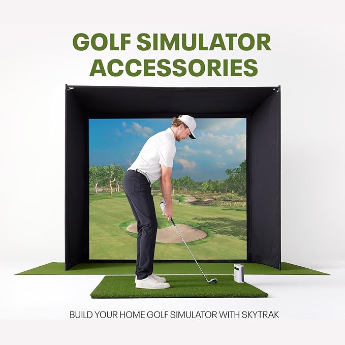 SkyTrak Golf Hitting Mat - 5' x 5' | Premium Feel, Realistic Turf, and Ultimate Stability-StrideForce Fitness