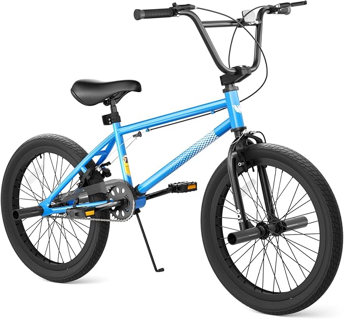 67i Boys BMX Bike 18/20 Inch Ages 8-12 Kids Bicycle with Front Rear U Brake Adjustable Seat Iron Fork 2.09" Wide Tires-StrideForce Fitness
