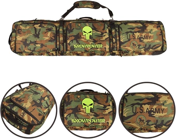 UNISTRENGH Waterproof Snowboard Bag Multi-compartment Adjustable Durable Snow Sports Equipment Backpack Bags for Air Travel-StrideForce Fitness