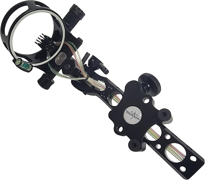 SAS Essence 019" Bow Sight with Micro Adjust Detachable Bracket with LED Sight Light for Archery Compound Bows Hunting Shooting-StrideForce Fitness