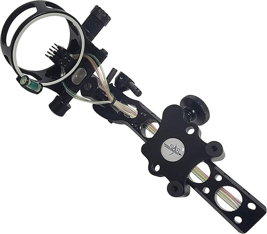 SAS Essence 019" Bow Sight with Micro Adjust Detachable Bracket with LED Sight Light for Archery Compound Bows Hunting Shooting-StrideForce Fitness