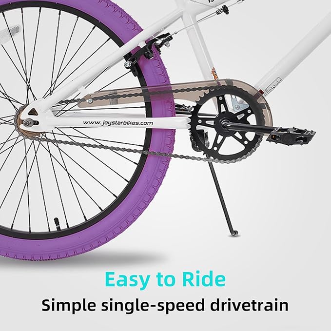 JOYSTAR Brockway Freestyle Kids BMX Bikes 20" 24" Kids Bicycles for 6-14 Years Old Boys Girls and Beginner-Level Riders 2 Pegs Multiple Colors-StrideForce Fitness