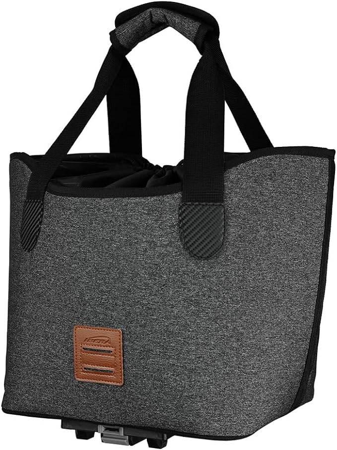 Ibera Bike Bag MIK Shopping Bag 17L - Clip-On bike Bags For Bicycles for Groceries up to 22 lbs (10 kg) - Reusable, Reinforced & Weather-Resistant - Durable Bike Rack bag ONLY FOR MIK RACKS-StrideForce Fitness