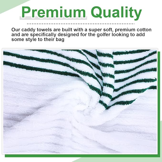 Mixweer Caddy Golf Towel 22" x 42" Large Caddy Towel Camping Sport Towels Cotton Soft Towels for Man Golf Lovers-StrideForce Fitness