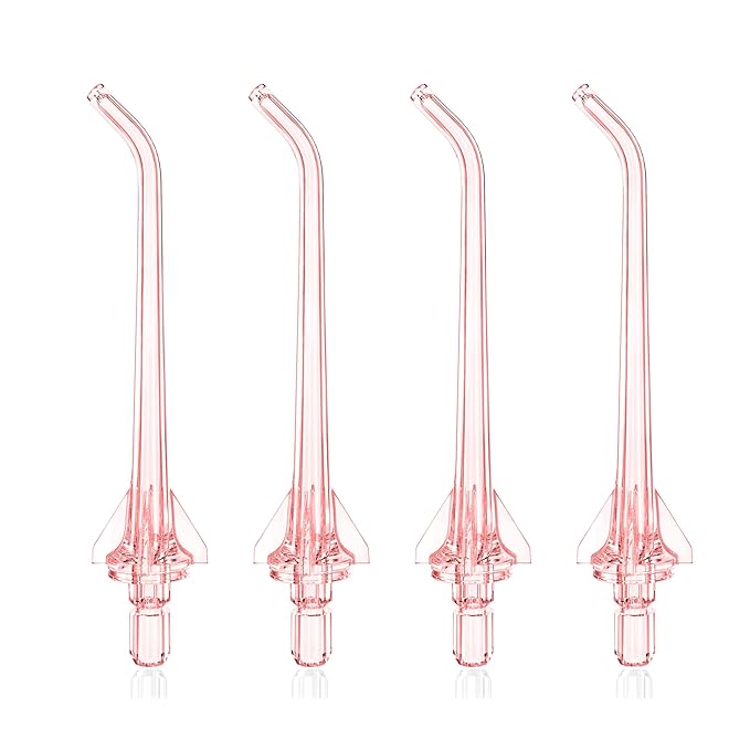 Replacement Water Flosser Tips for COSLUS Oral Irrigator, Dental Flosser Jet Tips Compatible with COSLUS C20 (F5020E), E40 (WFP14), C31 (F5023), C50, and C51 Water Flosser (Pink)