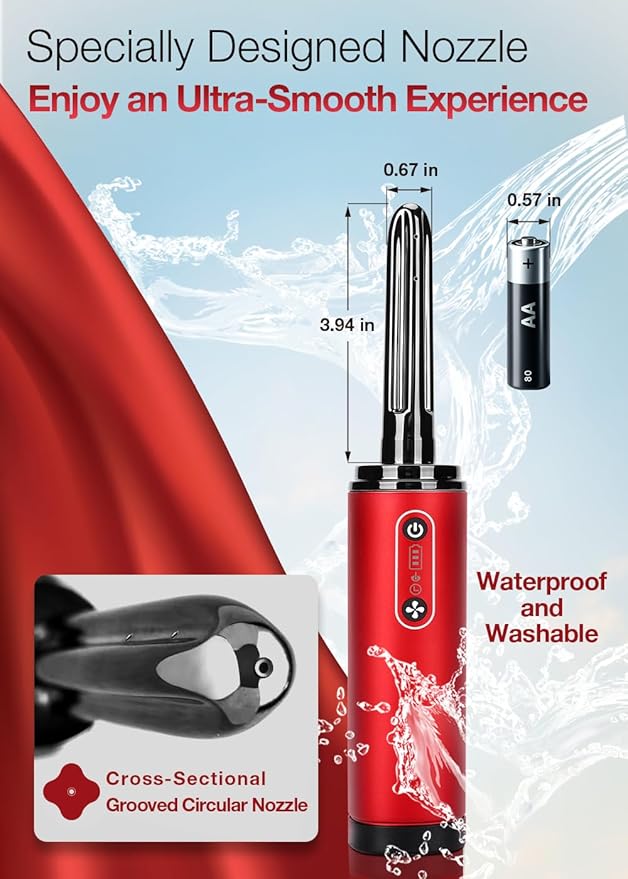 TRAMAN-Enema-Anal-Douche, Enemas-Douches for Men & Women Colon Cleanse, Shower Enema Bulb-Bottles Kit, Electric Rotating Nozzle, Pressure Spray, Two Douching Modes, External Water Supply-StrideForce Fitness