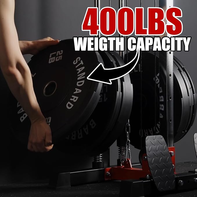 ER KANG Wall Mount Cable Station, Cable Crossover Machine with 18 Positions Dual Pulley System for Home Gym Fitness Equipment-StrideForce Fitness