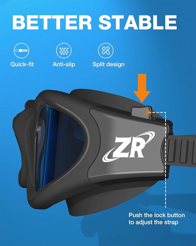 ZIONOR G1 Polarized Swimming Goggles for Unisex Adult Women Anti Fog 100% Anti UV Diving Goggles-StrideForce Fitness
