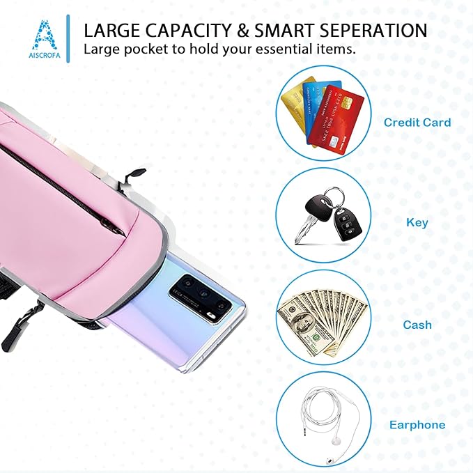 Phone Holder Arm Bands for Running Armband Small Crossbody Bags for Women Kids,iPhone 15 14 13 12 11 Pro Max Xs Xr X 6 7 8 Plus SE Mini Galaxy Ultra Edge S24 S23 Note-StrideForce Fitness