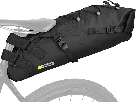 Rhinowalk Waterproof Bike Saddle Bag 13L - Under Seat Storage for Mountain Road Biking and Commuting Trips-StrideForce Fitness