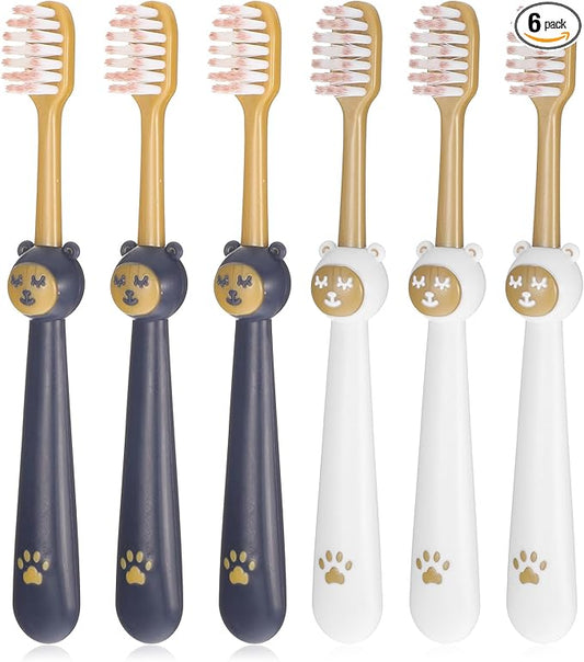 6 Pack Extra Soft Toothbrush for Sensitive TeethWith Adult Wide Head Soft Hair Toothbrush Deep Cleaning Flossing Toothbrushes Adult Manual Toothbrushes Set Effectively Clean Sensitive Teeth or Gingiva