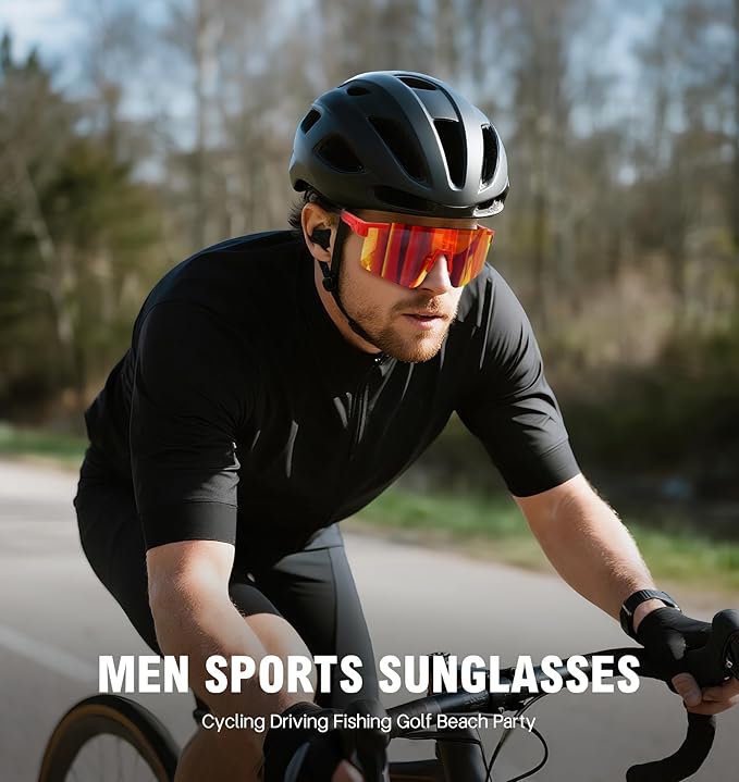 MALIDAK Sports Sunglasses for Mens Women Youth Baseball Sunglasses UV400 Protection Men Cycling Glasses-StrideForce Fitness