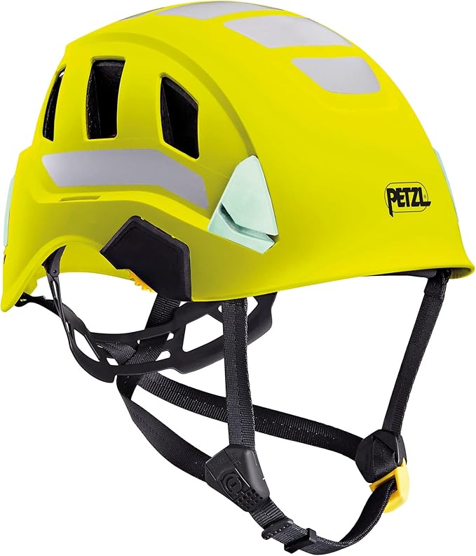 PETZL, Strato Vent Hi-Viz Helmet, Yellow-StrideForce Fitness