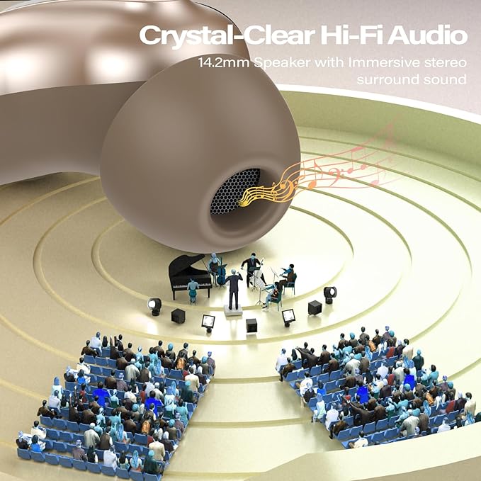 Sleep Earbuds, Mini ANC Wireless Earbuds Bluetooth 5.4 Headphones Deep Bass Stereo, 48H Playtime Ear Buds, 4 ENC Noise Cancelling Mic, In Ear IP7 Waterproof Earphones for Side Sleepers,Touch Control-StrideForce Fitness