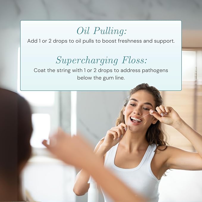 OraWellness Nut Free Healthy Mouth Blend Organic Toothpaste & Mouthwash Alternative Tooth Oil, Natural Mouth Rinse for Healthy Teeth & Gums for Women, Men and Kids, Pack of 1