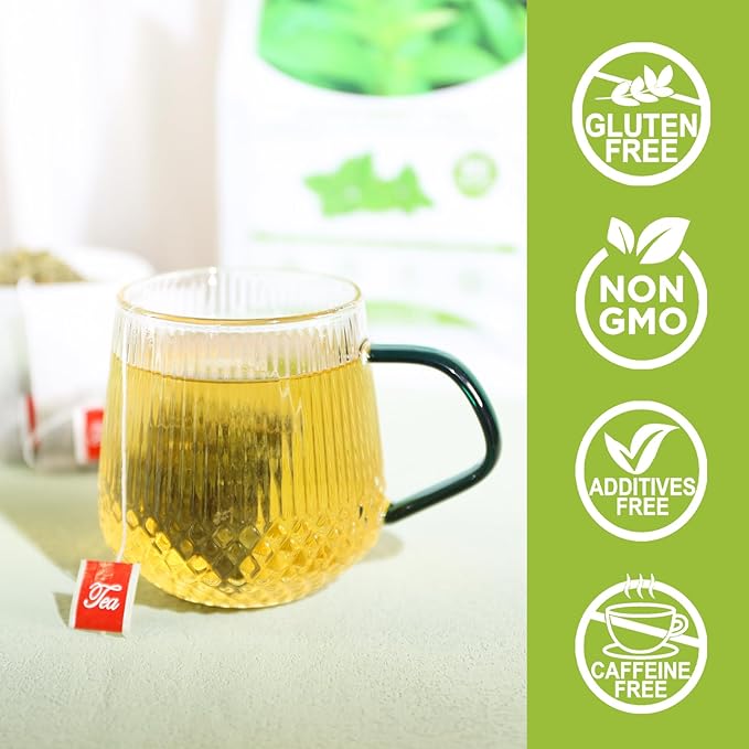 TEARELAE - Peppermint Tea Bags, 80 Count - 100% Pure Peppermint Leaves - Non-GMO - Naturally Caffeine-free Herbal Tea - Support Digestion & Natural Breath Freshener-StrideForce Fitness