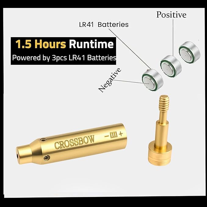 GOTICAL Archery Crossbow Bow Arrow Red Laser Sighting Tool Boresighter Bore Sight-StrideForce Fitness