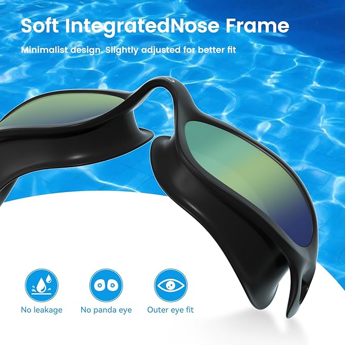 COPOZZ Swim Goggles Adult Women, Swimming Goggles for Women & Men, Anti-Fog No Leaking UV Protection for Adult-StrideForce Fitness
