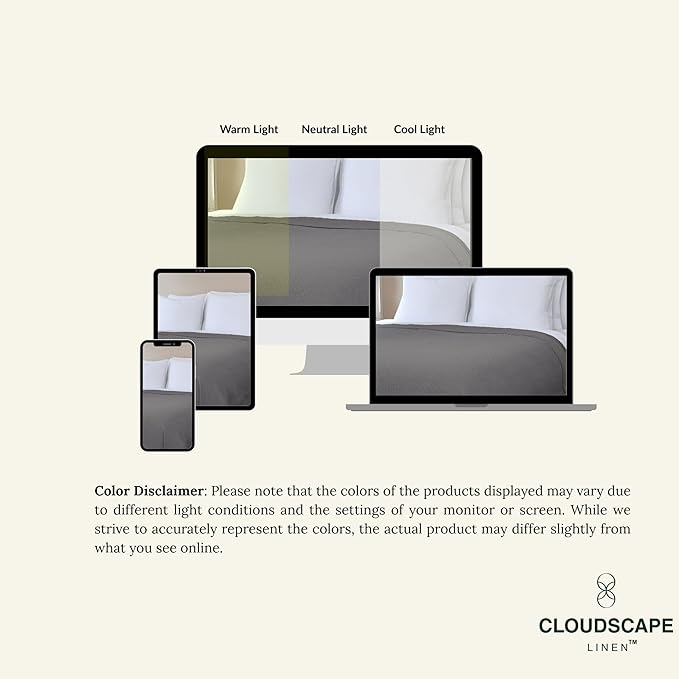 Cloud Scape Linen 100% Cotton Blanket King Size for Bed – Lightweight Summer Blanket, Herringbone Weave,fits California King Size Bed, 92x108,Dark Grey-StrideForce Fitness