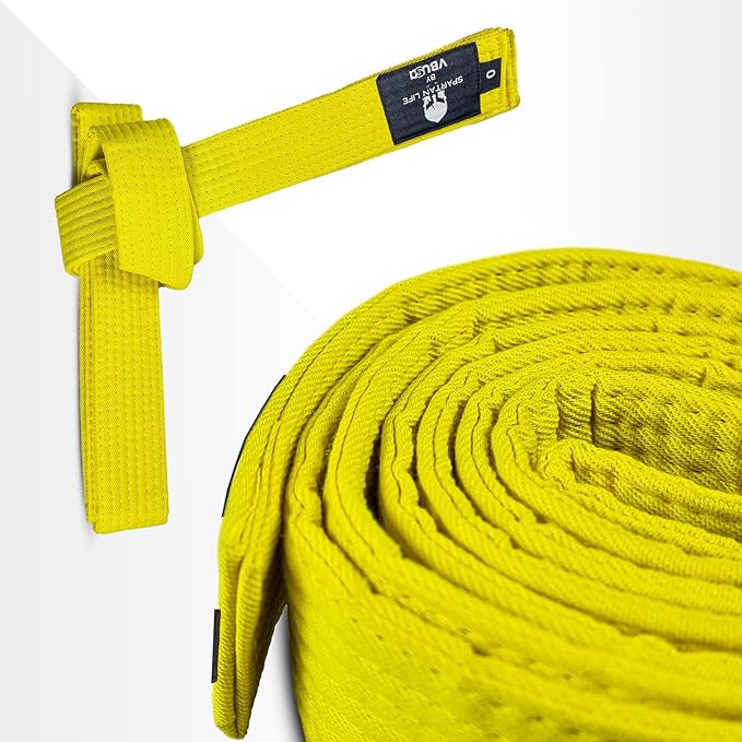 Karate Belt, All-Purpose Martial Arts Belt, Judo, Taekwondo Belt, Durable MMA Color Rank TKD Belt Size 0-6.-StrideForce Fitness