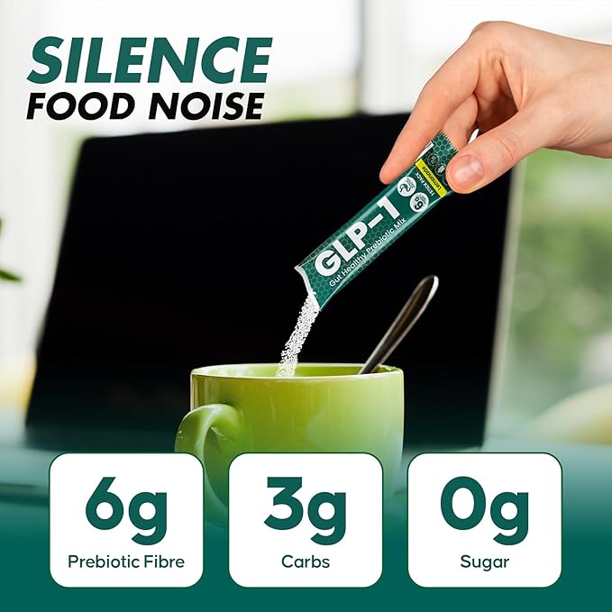 GLP-1 Supplement 6g Fiber - with Chromium & Glucomannan Booster Drink Mix with 45 Servings (6 Weeks Supply) to Reduced Appetite and Cravings & Metabolic Support Formula - Lemonade Flavor-StrideForce Fitness