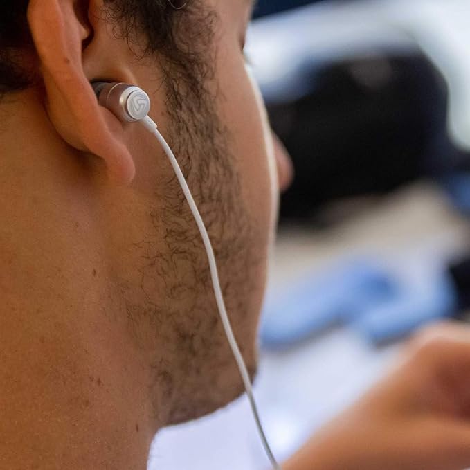 LUDOS Clamor USB C Headphones for iPhone 17 16 15 Pro Max Plus Air iPad Pro, 5 Years Warranty, USB-C Earbuds for Samsung Galaxy S24 S23 Ultra S22 S21 FE S20 A55 A54 A53, USB Type C Earphones - White-StrideForce Fitness