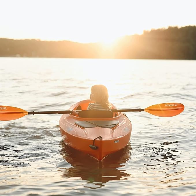 Kayak Paddle 4 Pieces Aluminum Shaft and PP Blade Floating 86.6in/220cm, 90.5inch/230cm Lightweight Oars-StrideForce Fitness