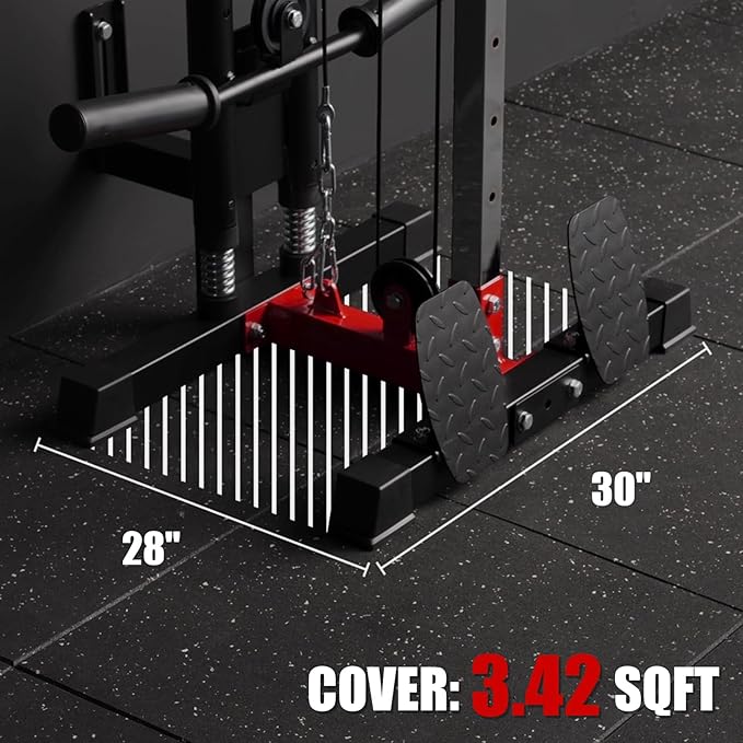 ER KANG Wall Mount Cable Station, Cable Crossover Machine with 18 Positions Dual Pulley System for Home Gym Fitness Equipment-StrideForce Fitness