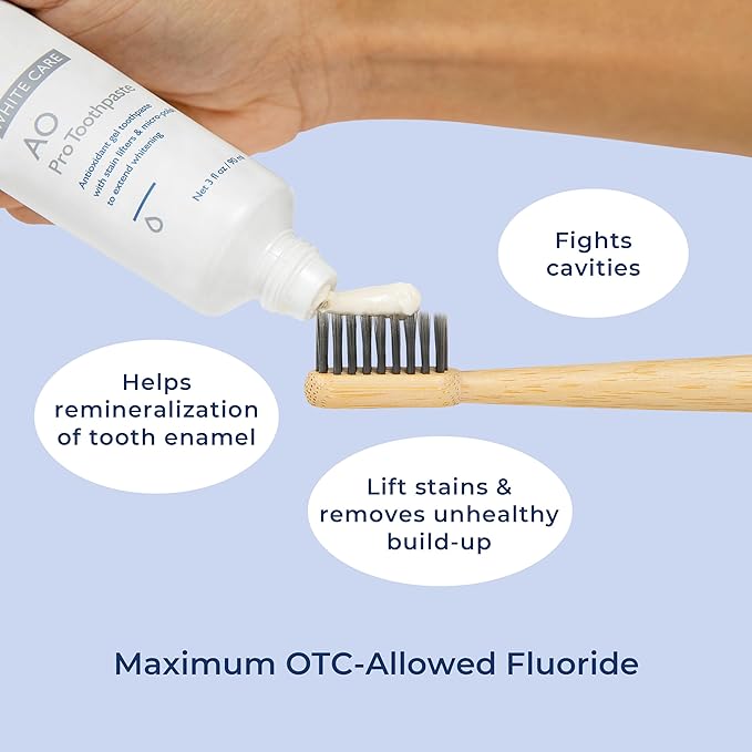 PerioSciences AO Pro Post Whitening Toothpaste with Nano Hydroxyapatite, Remineralizing, 3 fl oz / 90ml - Pack of 2