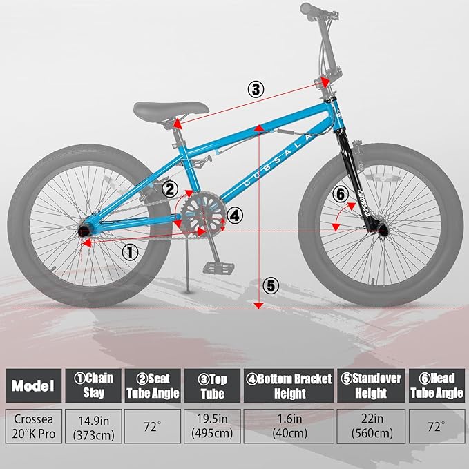 Freestyle BMX Bike, 18 20 Inch Kids Bicycle for 5-13 Years Old Kids and Beginner Level Rider, Multiple Colors-StrideForce Fitness