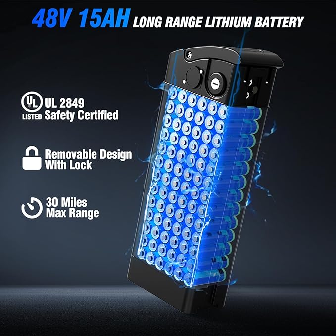 2 Seater Electric Bike for Adults,Mini Bike 500/750 Motor,28MPH,48V/15AH Removable Battery,25-30Miles 16" Fat Tire Commuter Ebike,Full Suspension Foldable Electric Bicycles for Adults Teens-StrideForce Fitness