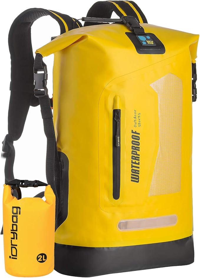 IDRYBAG Waterproof Backpack for Men 20L/30L/40L, Floating Dry Bag Kayak, Dry Backpack Hiking-StrideForce Fitness