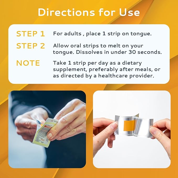 Vitamin D3 Strips 10 Pack| 2000 IU Oral Dissolvable D3 Vitamin Strips | Peppermint Flavor Melts on Your Tongue in 30 Seconds | Boost Immunity & Enhance Mental Focus with Vitamin D3 2000