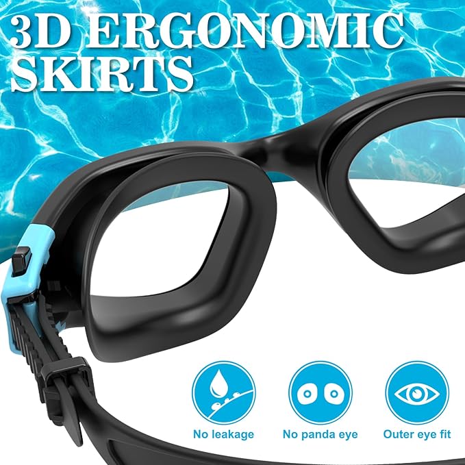 WIN.MAX Polarized Swimming Goggles Swim Pool Goggles Anti Fog Anti UV No Leakage Clear Vision for Men Women Adults Teenagers-StrideForce Fitness