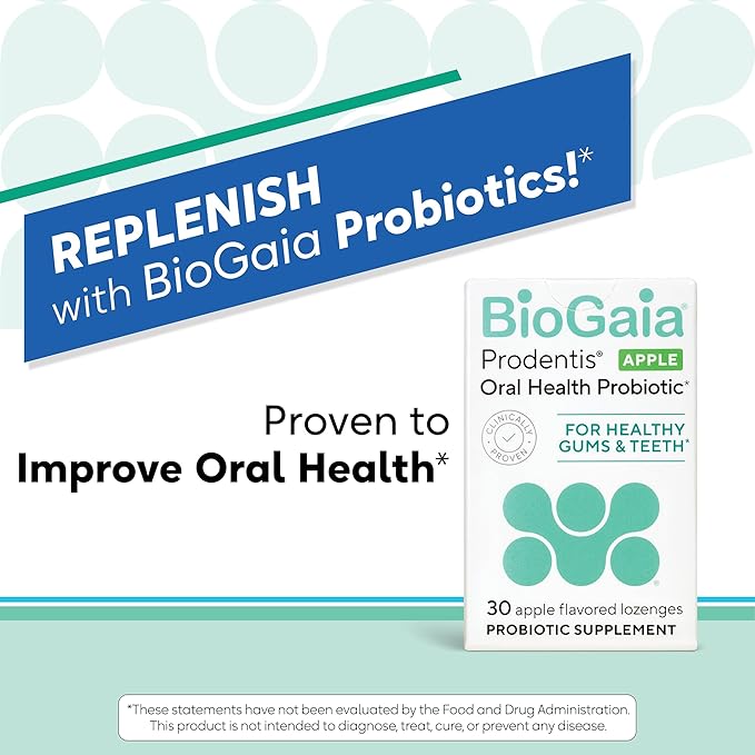 BioGaia Prodentis 3-Pack Bundle | Oral Probiotics | Promotes Healthy Gums & Teeth | Defends Against Bad Breath & Dental Problems | Improves Oral Health | Apple Flavored Dental Probiotic Lozenge