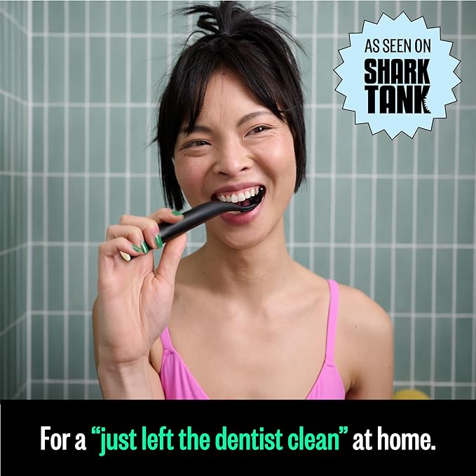 FLAUS Electric Flosser (Shark Tank) 3 Speeds + 45 Refill Heads w/Extra Strong Woven Floss, Increased Durability - Water Flosser Alternative, Dentist Recommended Tooth Flossers, Eco Dental Floss Picks