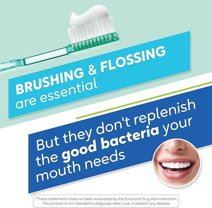 BioGaia Prodentis | Oral Probiotics | Promotes Healthy Gums & Teeth | Defends Against Bad Breath & Dental Problems | Improves Oral Health | Apple Flavored Dental Probiotic Lozenge