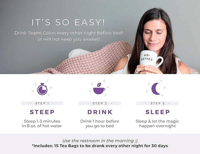 Teami® Colon Detox Tea | All Natural Cleanse tea for Men & Women | 30 Day Supply, 15 Tea Bags (Lemon)-StrideForce Fitness