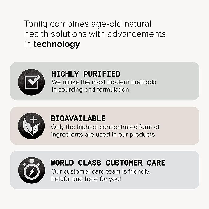 Toniiq 200 Billion CFU Probiotic Supplement 30 Verified Third-Party Tested Strains - Fully Shelf-Stable Probiotics Formula with Prebiotic Blend - Extended Release Capsules-StrideForce Fitness