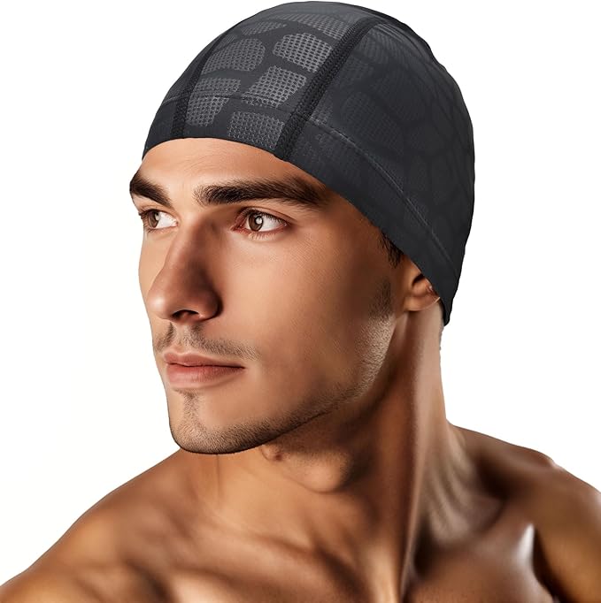 Swim Cap for Men Women Adult, High Stretch Fabric Swim Cap, Swimming Caps Non-Waterproof-StrideForce Fitness