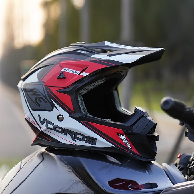 VCOROS H637 Adult Motocross Helmets ATV Dirtbike BMX MX Offroad Adventure UTV Helmets DOT Approved-StrideForce Fitness