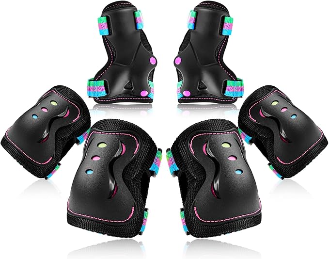 BOSONER Kids/Youth Knee Pad Elbow Pads Guards Protective Gear Set for Roller Skates Cycling BMX Bike Skateboard Inline Skatings Scooter Riding Sports-StrideForce Fitness