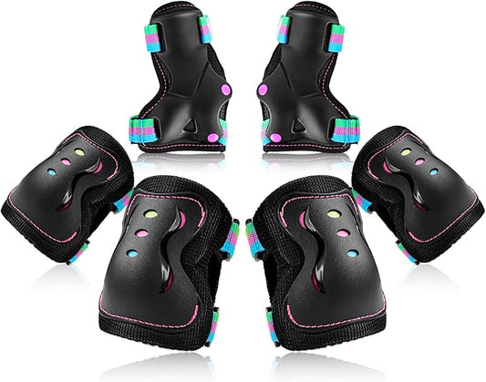 BOSONER Kids/Youth Knee Pad Elbow Pads Guards Protective Gear Set for Roller Skates Cycling BMX Bike Skateboard Inline Skatings Scooter Riding Sports-StrideForce Fitness