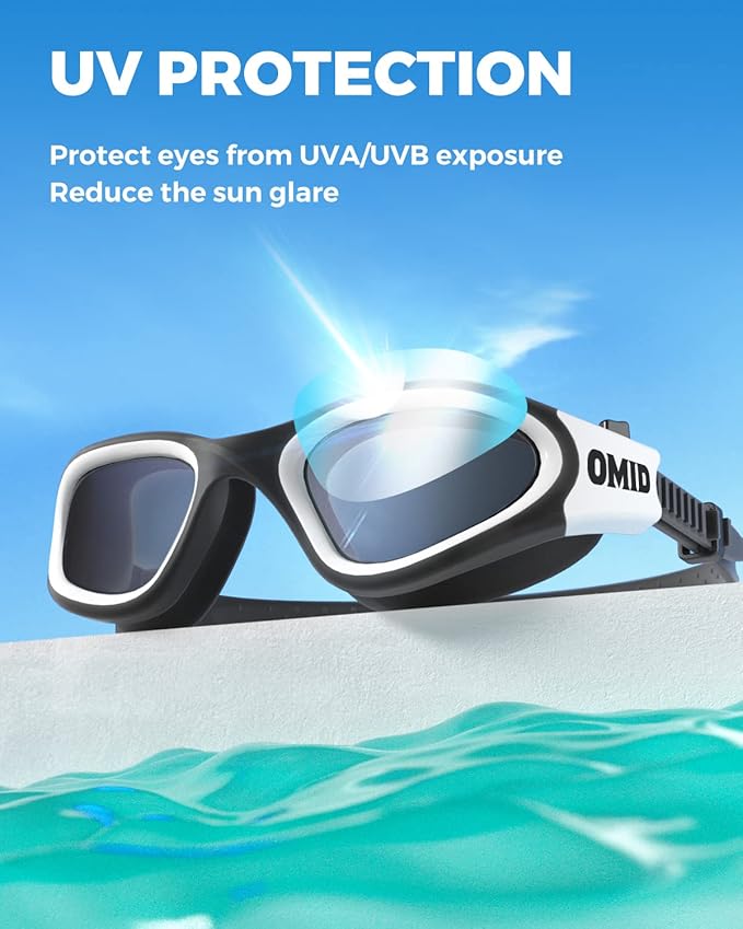 OMID Swim Goggles, P2 Polarized Swimming Goggles for Men Anti-fog Goggles Swimming for Adult Women-StrideForce Fitness