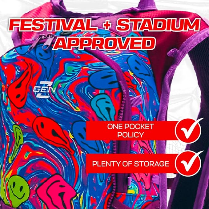 RaveRunner® Anti-Theft Hydration Backpack | Rave Hydration Pack, Festival Water Bag, Hydropack Rave, Hydration Pack EDC-StrideForce Fitness