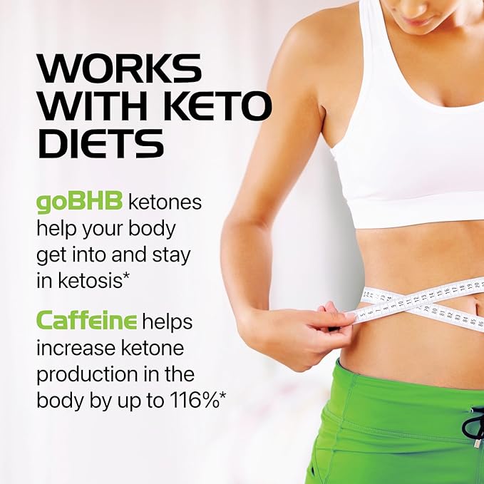 Keto BHB Exogenous Ketones Supplement - BHB Science Keto Diet Pills with Patented goBHB and Caffeine for Natural Energy Focus Body Sculpting & Ketosis Support - Vegetarian & Non-GMO (1 Month Supply)-StrideForce Fitness