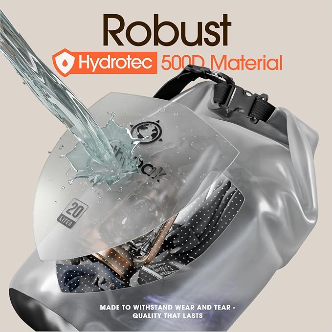 Earth Pak Waterproof Dry Bag - Roll Top Waterproof Backpack Sack Keeps Gear Dry for Kayak with Waterproof Phone Case-StrideForce Fitness