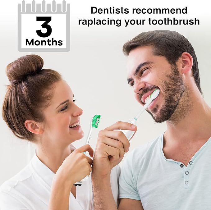 Aoremon Replacement Heads for Philips Sonicare e-Series HX7022/66-Replacement Brush Heads fit Sonicare Eseries Essence Xtreme Elite Advance and CleanCare Electric Toothbrush Model