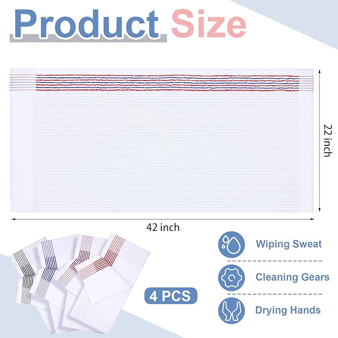 Mixweer Caddy Golf Towel 22" x 42" Large Caddy Towel Camping Sport Towels Cotton Soft Towels for Man Golf Lovers-StrideForce Fitness