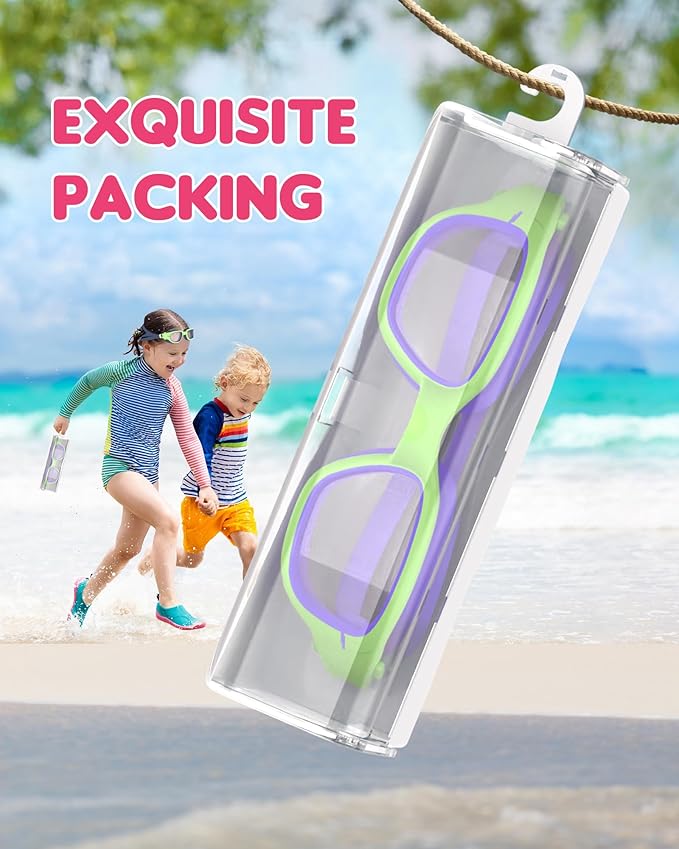 Kids Swim Goggles,Swimming Goggles for Kids 6-14, Anti-Fog UV Protection Pool Glasses for Boys Girls-StrideForce Fitness